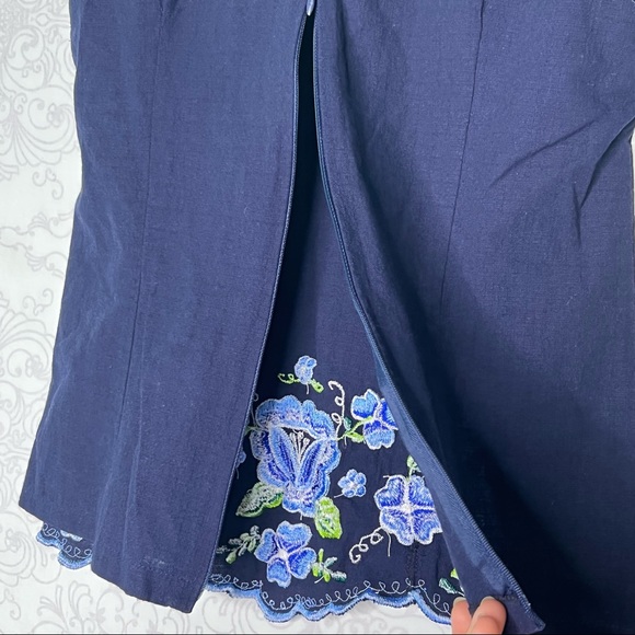 Mexican Handmade floral embroidered top zipper size 32 Medium - Picture 6 of 11